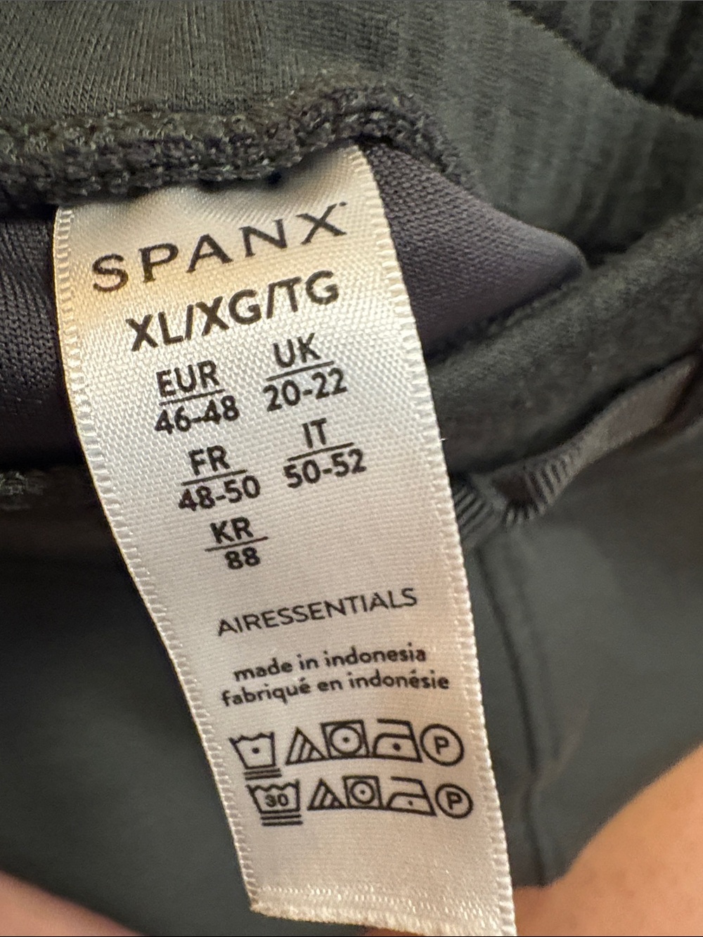 SPANX Wide Leg Drawstring Lounge Pants - Olive Green dice XL LONG - Picture 6 of 9